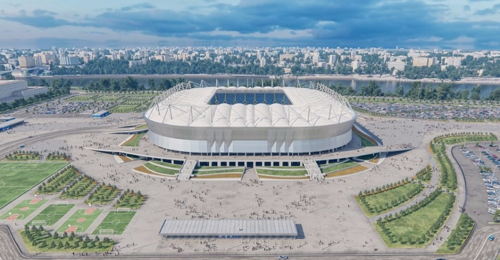 Краски «Эмпилса» используются при строительстве стадиона для Чемпионата мира по футболу
